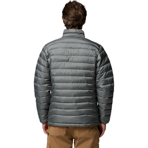 Men's Brown Stand Collar <b>Puffer</b> <b>Jacket</b> Zipper Closure Windproof Winter Casual Outerwear Regular Fit Polyester Wadding - Product Image 6