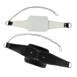 Customizable Leather Weightlifting Dipping Belt With Steel <b>Chain</b> Weighted Belt Equipment / workout gym accessories compression - Product Image 5