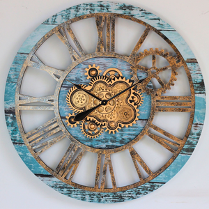 Reloj de Pared Redondo de Metal Dorado, Reloj Decorativo Moderno y Minimalista, Reloj de Pared Redondo Grande para el Hogar, la Oficina y la Sala de Estar - Product Image 3