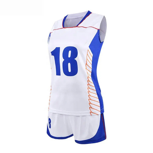 Wholesale Custom Heat-Transfer Volleyball <b>Uniform</b> Sets Latest Design 100% Polyester 240g - Product Image 1