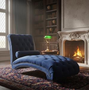 Chaise en velours moderne très vendue, coussin en mousse confortable, dossier ergonomique, meubles de salon, de chambre à coucher - Product Image 3