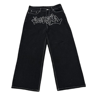 Streetwear Custom Casual Flare <b>Jeans</b> Pants Eco-Friendly Polyester/Cotton Fabric Lightweight Design Windproof Quick Dry Multi Men - Product Image 1