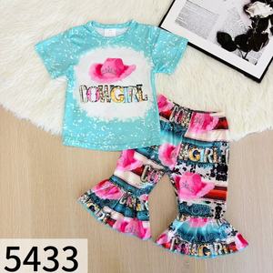 Set per Bambina Pronto per la Spedizione, <span class=keywords><strong>Completo</strong></span> 2 Pezzi in Tessuto Morbido Effetto Seta - Product Image 2