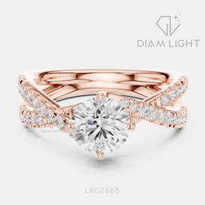 Bague de mariage ronde 1,159 carats, bijoux fins, certifiée IGI, or blanc 14 carats, diamant de laboratoire, bague de fiançailles et d'anniversaire - Product Image 3