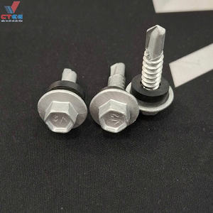 Tornillo de Acero con Recubrimiento Dacromet Industrial, con Cabeza Hexagonal y Rosca Métrica, para Instalación de Paneles de Techo Anticorrosivos - Product Image 2