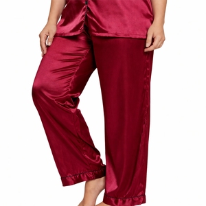 Conjunto de Pijama de Satén para Mujer, Manga Corta, con Botones, Ropa de Dormir de Lujo, Ajuste Cómodo, Estilo Lujoso - Product Image 5
