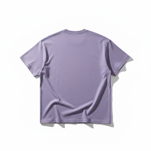 T-shirt long tricoté surdimensionné avec logo personnalisé imprimé, 100 % polyester, épais, uni, grande taille, épaules tombantes, style streetwear - Product Image 3