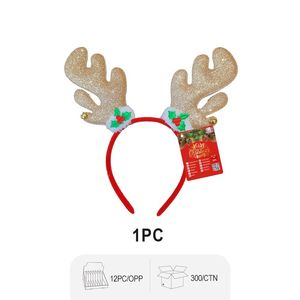 12 piezas de gorros festivos para fiestas navideñas, pinzas con cuernos de reno y diadema de Papá Noel - Product Image 5