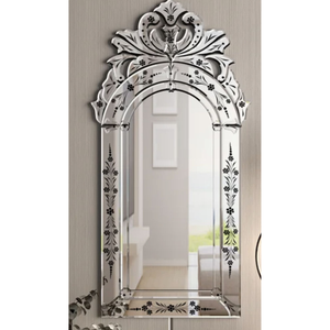 Miroir mural baroque vénitien design |   Miroir décoratif de style antique élégant et luxueux pour salon, chambre et décoration d'hôtel - Product Image 1