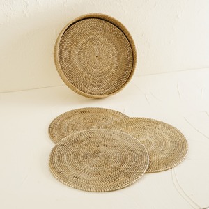 Decorative woven placemat high quality table <b>mat</b> trivets rattan placemats and holder baskets - Product Image 2