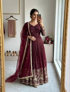 Launching New Design Trending NC Vicitra-Silk Gwon&dupatta Reddy To Wear Look Design - Product Image 4