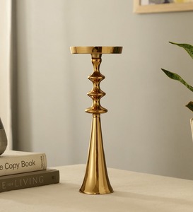 Ensemble de bougies LED coniques sans flamme, base en or élégante et unique, décoration d'intérieur - Product Image 4