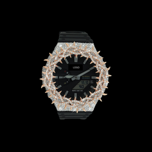 Reloj Iced Throns con bisel de diamantes de moissanita VVS para hombre o mujer, estilo hip-hop, reloj de pulsera para hombre, reloj de lujo al precio más bajo. - Product Image 1