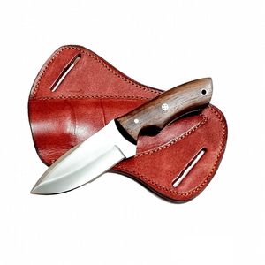 Cuchillo de Caza Premium con Hoja Fija y Funda de Cuero, Cuchillo Compacto para Exteriores, Equipo de Supervivencia, Venta al Por Mayor - Product Image 1