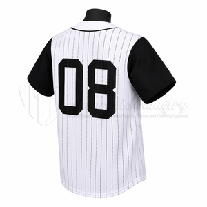 Camiseta de Béisbol Clásica Personalizable con Botones, Uniforme de Equipo, Camiseta Deportiva de Poliéster Premium, OEM ODM al por Mayor - Product Image 5