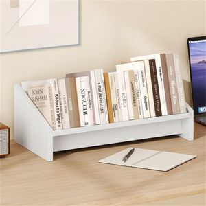 <b>Small</b> Wooden Desktop Bookshelf Organizer with Tilting Feature for Magazines & Other Items Quality Desktop & <b>Drawer</b> Organizer - Product Image 1