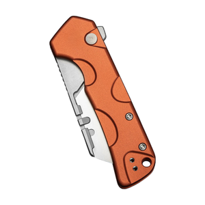 Couteaux pliants utilitaires modernes avec lame à bord plat tranchant, poignée confortable et compacte, format de poche pour le camping - Product Image 5