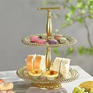 Wedding Ready Metal Cake Stand Dessert Display Plate Cupcake Holder Party Table Decor - Product Image 2