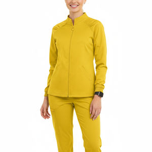 Chaquetas Quirúrgicas Personalizadas al por Mayor Directo de Fábrica, Uniformes Médicos de Enfermería con Cremallera Completa, Mangas Largas, Chaqueta Quirúrgica Elegante para Hospitales - Product Image 1