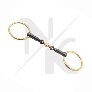 Bocado de Cobre de Alta Calidad con Anillo Suelto y Rodillo para Entrenamiento de Caballos, Equipo de Montar, Fabricante OEM, Otros Productos Ecuestres - Product Image 2