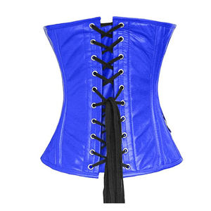 Women's Goth <b>Punk</b> Plus-Size Zipper Leather Lace Corset Shapewear Hip Enhancer Satin Fabric Quick Dry Firm Control Seamless - Product Image 5