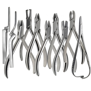 Lot de 10 instruments orthodontiques manuels en acier inoxydable à poignée ergonomique – Vente Flash - Product Image 1