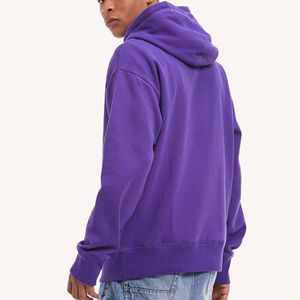 เสื้อฮู้ดดี้คุณภาพสูง สีสันสดใส ผ้าฝ้าย 100% สกรีนโลโก้ได้ตามต้องการ แบบเรียบ หนา น้ำหนักมาก ทรงโอเวอร์ไซส์ เสื้อฮู้ดดี้แบบสวมหัว ไม่มีลาย - Product Image 4