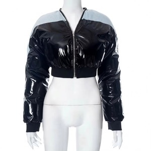 Chaqueta Bomber Corta para Mujer, Transpirable, con Cierre, Ropa de Invierno - Product Image 4