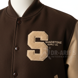 Veste de sport personnalisée pour équipe de football, hiver, adulte, jeune homme, couleur unie, manches en PU, imperméable, écologique - Product Image 4