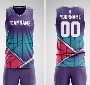 Conjuntos de Camisetas de Baloncesto de Verano para Hombre, Tallas Grandes, Personalizadas con Impresión por Sublimación y Bordado, Malla de Alto Rendimiento, Venta al Por Mayor - Product Image 5