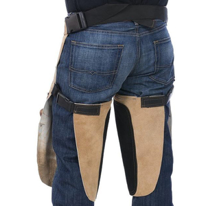 Delantal de cuero para herrador con bolsillos para herramientas, equipo duradero para el cuidado de caballos - Product Image 3