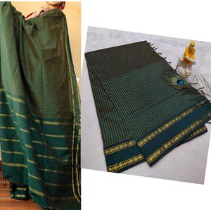 Saree de algodón de Bengala/sari de algodón Chanderi/sari de algodón Maheshwari Kota algodón Sari Tant algodón Sari Jamdani algodón diseño - Product Image 6