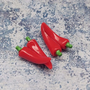Miniatura de Pimiento Rojo de Resina para Decoración de Escenas de Cocina de Casa de Muñecas, Modelo de Especias y Condimentos para Mayores de 14 Años - Product Image 3