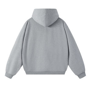 เสื้อฮู้ดแบบสวม Unisex สีพื้น ทรงปกติ ผ้าฝ้ายเฟรนช์เทอร์รี่ สวมใส่สบายๆ สำหรับฤดูใบไม้ร่วง - Product Image 4