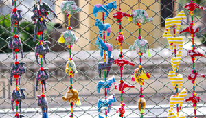 Handmade Fabric Animal Wall Hanging Colorful Beaded Garland Boho Wall Decor Decorative Hanging for Nursery & Kids’ Room - Product Image 3