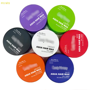 Hot Sale Multi-Color Aqua Hair Wax Long-Lasting Hold for <b>Edge</b> Control Styling Gel Wax for Men Women Full Force Maximum Pomades - Product Image 3