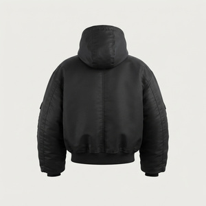 Chaqueta Bomber Casual para Hombre REDDITO SPORTS, Color Verde Oliva, Cierre Frontal con Cremallera, Color Sólido, Impermeable, de Poliéster, Ropa de Invierno - Product Image 3