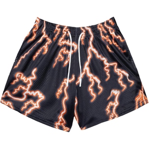 Shorts en maille pour homme, style streetwear, imprimé, style basketball, légers, respirants, shorts d'été - Product Image 5