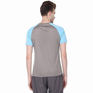 Private Label Men's <b>Raglan</b> Crew Neck T Shirt Custom Printed Tee Polyester Casual T-Shirt Sport <b>Top</b> T-Shirt Regular Fit T-Shirt - Product Image 2