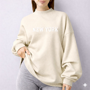Everyday Street Style Oversize <b>Mock</b> <b>Neck</b> <b>Top</b> Loose Fit High <b>Neck</b> Oversized Sweatshirt Pullover Soft Cotton Oversized <b>Mock</b> <b>Neck</b> - Product Image 2