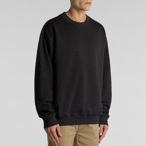 เสื้อสเวตเชิ้ตคอกลมโอเวอร์ไซส์ผ้าฟลีซปักลายโลโก้แบบกำหนดเอง ผ้าฝ้ายเนื้อนุ่ม สไตล์สตรีทแวร์ สำหรับผู้ชาย - Product Image 2