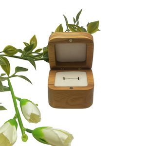 Teak Wood <b>Ring</b> <b>Box</b> Handcrafted Natural Wooden <b>Box</b> for <b>Rings</b> Compact Elegant & Ideal for <b>Proposals</b> Gifting - Product Image 1