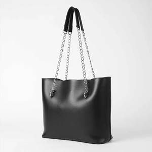 Nouveau sac fourre-tout pour femme en cuir véritable à 100 %, fermeture à glissière ouverte, grande capacité, couleurs personnalisables, logo tendance - Product Image 3