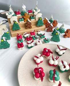 Vietnam <b>Christmas</b> Tree <b>Scented</b> <b>Candle</b> Soy Wax Handmade for Holiday Decor Gift Giving Table Styling Events and Home - Product Image 6