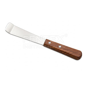 Espátula Resistente de Acero Inoxidable con Mango de Madera y Remaches de Acero – Herramienta Multiusos para Mezclar Químicos de Laboratorio y Aplicar Cera Dental - Product Image 1