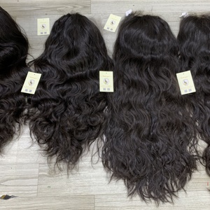 วิกผมแท้เวียดนามแบบลอนธรรมชาติ ไม่ต้องใช้กาว  พร้อม HD Lace Closure สีดำธรรมชาติแบบสวิส - Product Image 5