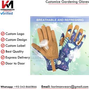 Gants de jardinage durables, paume renforcée, respirants, extensibles, légers, confortables, adaptés au travail paysager - Product Image 4