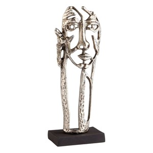 Support à bougie abstrait en aluminium fait main, portable, 27 cm de haut, durable, décoration d'intérieur pour Pâques et la Saint-Valentin - Product Image 3
