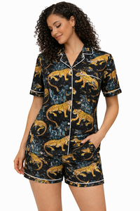 Set Casual Sleepwear Lounge Set Women Summer Night Suit Breathable - Product Image 5