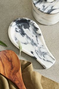 ที่วางช้อนหินอ่อนทำมือ อุปกรณ์ครัวสำหรับตกแต่งบ้านสไตล์ร่วมสมัย - Product Image 6